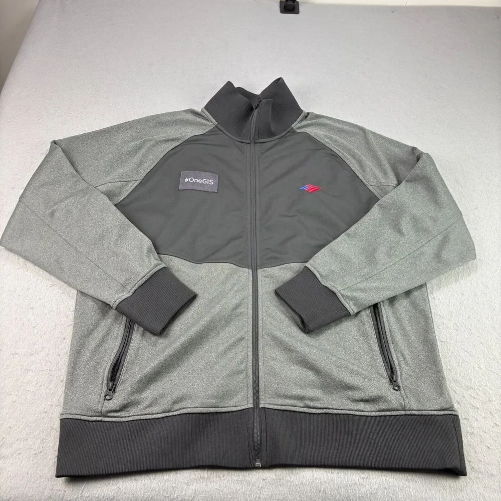 The North Face‎ Jacket Mens XL Gray Tech Full Zip Fleece Outdoor Casual Coat